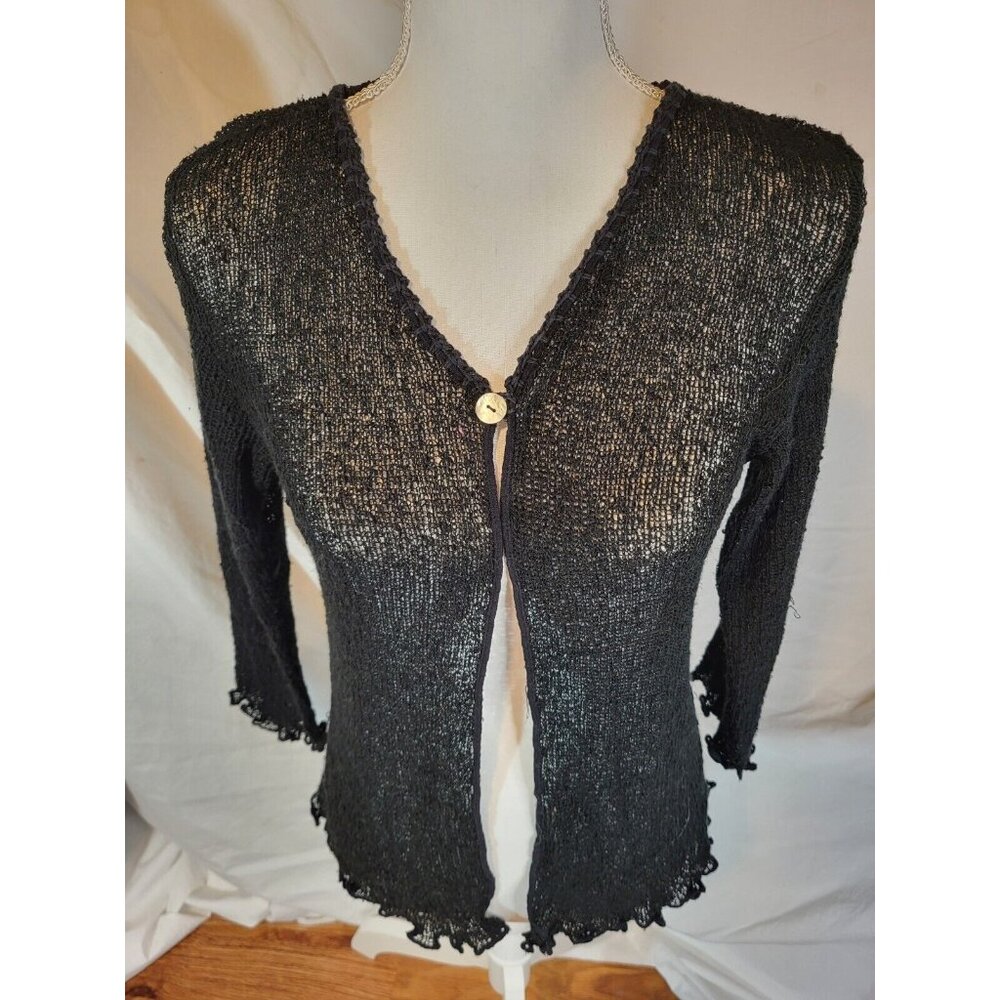 Baik Baik Honolulu Women's Long Sleeve Open‎ Loose Knit Sweater Cardigan S Beach